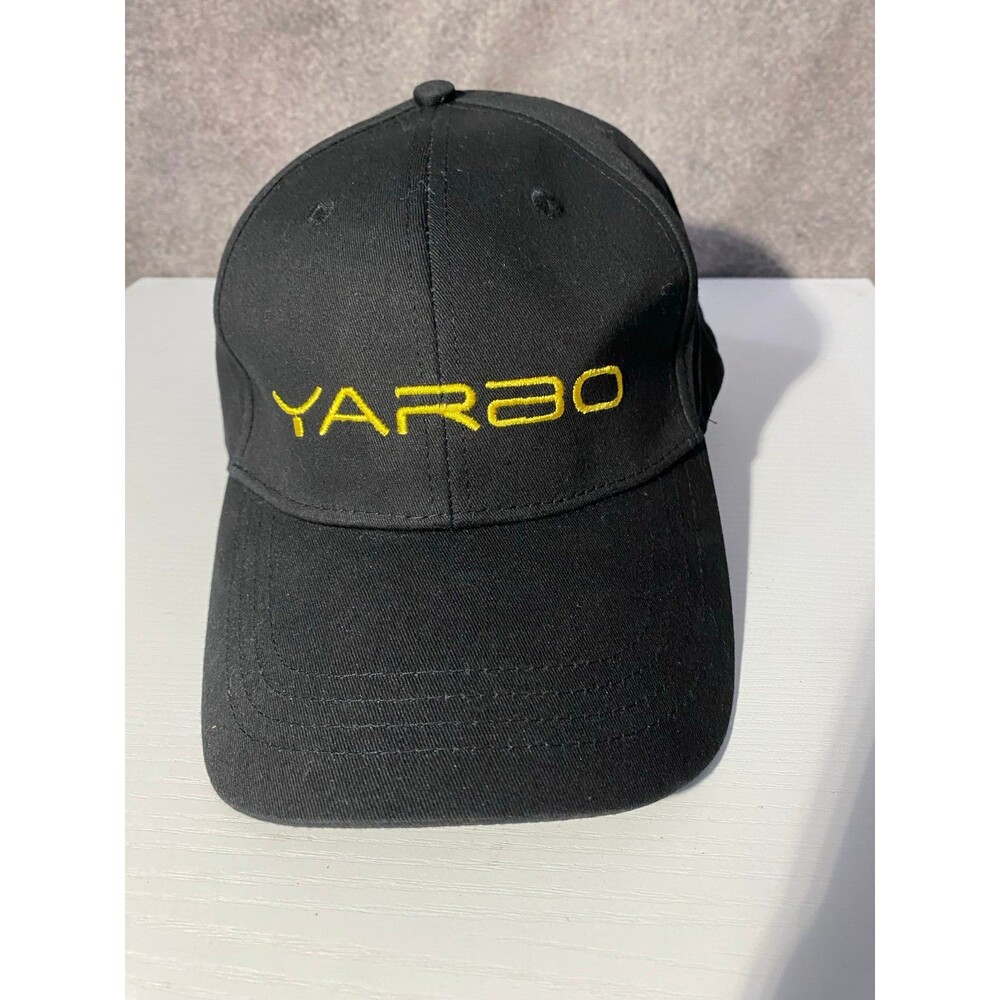 Black YARBO Hat Cap Yellow Embroidered Logo Adjustable Snapback Dad Cap